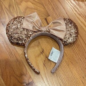 Rose gold Disney Mickey Mouse ears